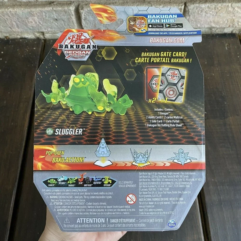 BAKUGAN Geogan Rising Ventus SLUGGLER Figure 2021 Green